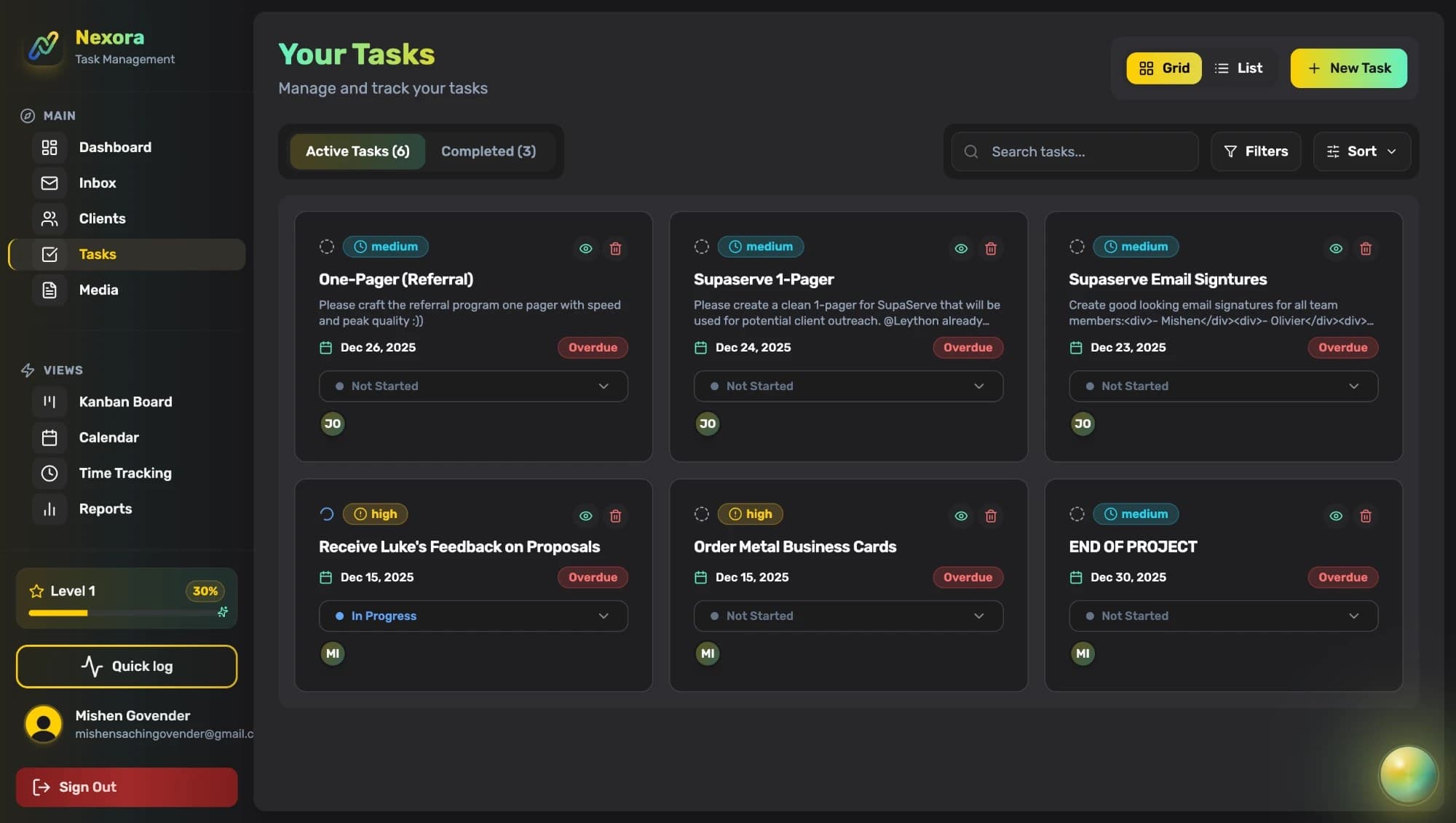 Tasks